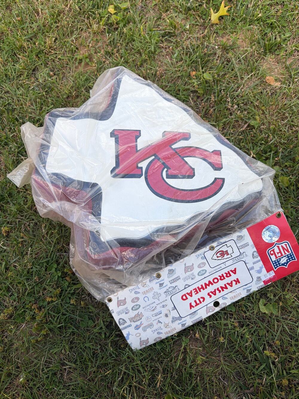 RARE Vintage Kansas City Chiefs Foamheads Arrowhead Foam Head Hat Fan NFL-NIB